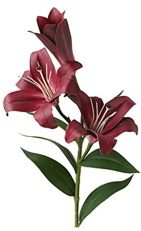 Künstliche Blumen zur Dekoration, Simulationsblume, künstliche Lilien, Blumen, künstliche Lilien, Blumenstrauß, mehrfarbig, optional für Zuhause, Tisch, Hochzeit, Dekoration, künstliche Blumen,