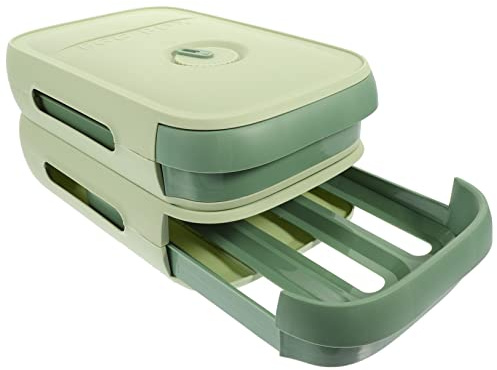 ANDRESLAD Cartón De Huevos Tapa Para Refrigerador Huevera Organizador Tipo Cajón Contenedor Para Guardar Huevos Cocina