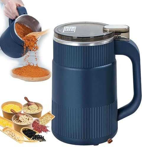 Molinillo de café eléctrico de 8 Cuchillas, máquina de molienda de Polvo pequeña para el hogar de 300 W con 5 Juegos de Cuchillas, Molinillo de Grano de Acero Inoxidable, para Granos de café