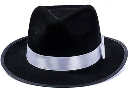 divuukyi Panama-Hut für Erwachsene, Oktoberfest, rund, MagicShow, Kopfbedeckung, Maskerade, Zubehör, Rollenspiel, Filz-Fedora-Hut