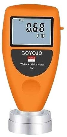Testeur Humidité Testeur d'activité de l'eau intelligent for aliments, testeur d'activité de l'eau for fruits séchés, céréales, légumes, outils de mesure de l'humidité GY1 WA-60A