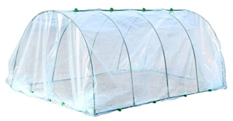 Toyvian Apoyo Invernaderos de Cubierta de Plástico para Plantas de Flores y Exterior con Soporte Cubiertas Protectoras para Invernadero de Plantas