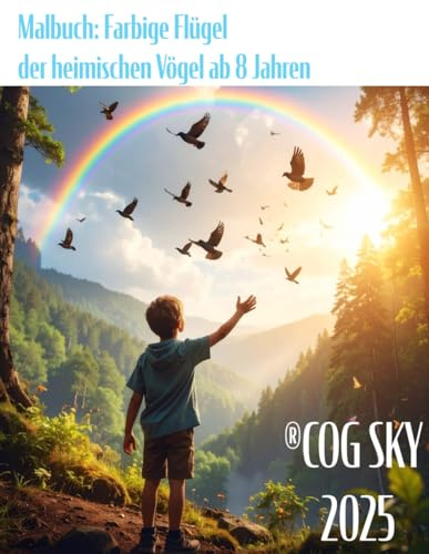 Malbuch: Farbige Flügel der heimischen Vögel ab 8 Jahren
