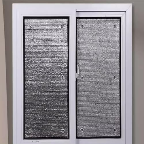 Película de Ventana Reflectante Control de Calor,Película para Ventana de Privacidad,Película de Protección Solar,Lámina Aislante de Aluminio para Dormitorio,Baño,Oficina (135x170cm/53 x67)