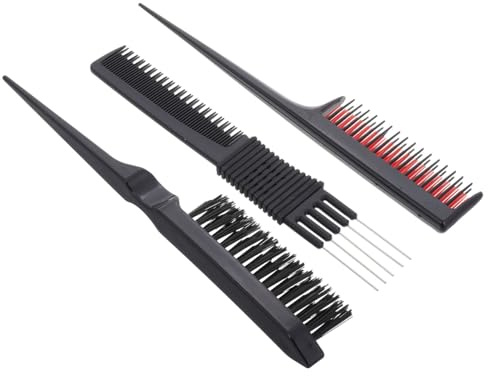Homoyoyo Pettini per Capelli Professionali Pettine per Cotonare e Pettine per Evidenziare Strumenti Multifunzione per Acconciature Precise e Styling per Uomo e Donna