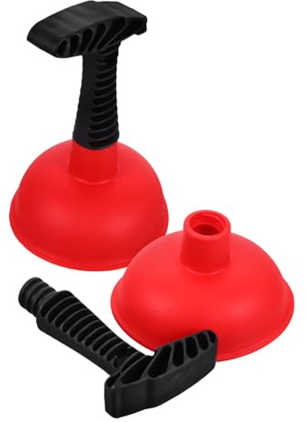 WEKADRIN 2 Pezzi Sturalavandino Piccoli con Impugnatura Ergonomica Ventose Potenti per Cucina e Bagno Sbloccante Facile per Lavelli e Scarichi Domestici