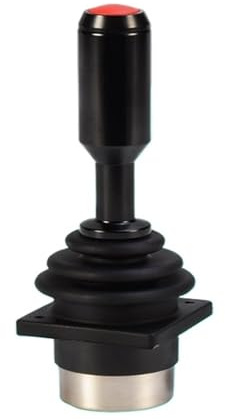 LCUVIMPEX Joystick de empuje Industrial, Joystick SMC30C con sensor Hall, 2 ejes, 1 botón, aleación de aluminio, multicolor, 38 x 31,5 mm(Dc5v Output Can Red Button)