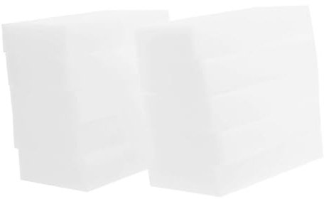 VILLFUL 100 Pezzi Spugne per Pulizia Casa in Nano Spugna Bianco 10x6x2cm, Flessibili per Cucina e Tastiera
