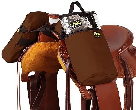 TrailMax Large Horn Saddle Bags; Horn Saddle Bags for Horses; Trail Riding Saddle Bags for Western & Endurance Saddles; Double-Stitched, 600-Denier Poly Saddle Bags