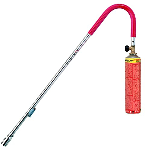 ROTHENBERGER Industrial Unkrautbrenner inkl. 1x Gas Kartusche 600 ml für den Garten als Unkrautvernichter | 940°C Flammentemperatur | Gasbrenner | Abflammgerät Piezo-Zündung | 1000000189
