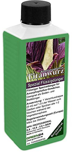 Amorphophallus-Dünger titanum/konjac Titanwurz HIGH-TECH NPK Volldünger Profi Linie. Aronstabgewächse düngen!