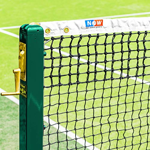 Vermont 12,8m Tennisnetze für doppeltes Tennis – geflochtenes HDPE Garn – ITF-genehmigt – in 5 Dicke und Gewichte erhältlich (3,5mm, 9kg)
