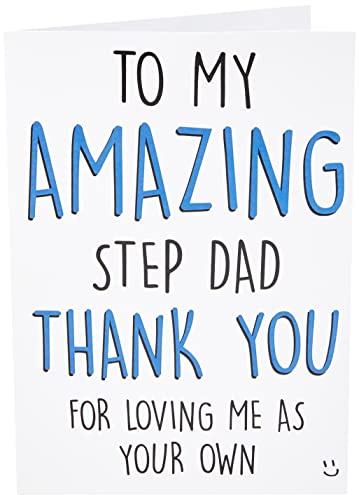 Step Dad Card Father's Day Card for Step Dad Birthday Card Christmas Card Thank You Step Dad Christmas Cards Appreciation Card Family PC304