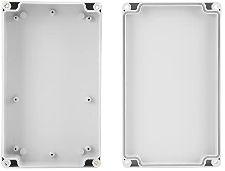 200 * 120 * 56mm Water-Resistant IP65 ABS Project Plastic Indoor Outdoor Electrical Wiring Junction Box, Grey