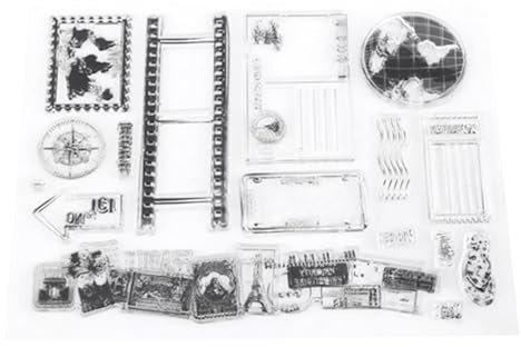 Clear Stamps Sheets, transparenter Stempel, Journal für Kartenherstellung, Dekoration und Scrapbooking