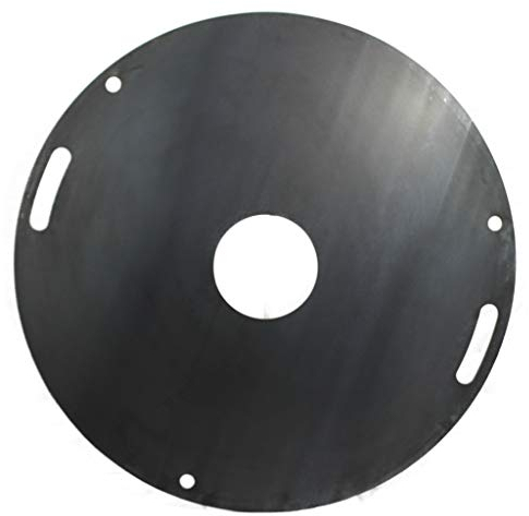 Feuerplatte 100cm INKL. Grilleinsatz – Grillplatte für Feuertonne, Feuerstelle & Feuerschale – A. Weyck Tools Plancha Grillring, Teppanyaki Platte – Hochwertiger Stahl 8mm Stärke - #220