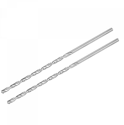 sourcing map HSS(High Speed Steel) Extra Long Twist Drill Bits, 4.2mm Drill Diameter 160mm Length 2 Pcs