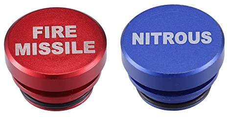 X AUTOHAUX Cigarette Lighter Plug Cover Dustproof for Car Truck Red Blue | Cigarette Lighter Socket Cover Cap, for Car Truck SUV, W/ 12 Volt Accessory Plugs, Set of 2