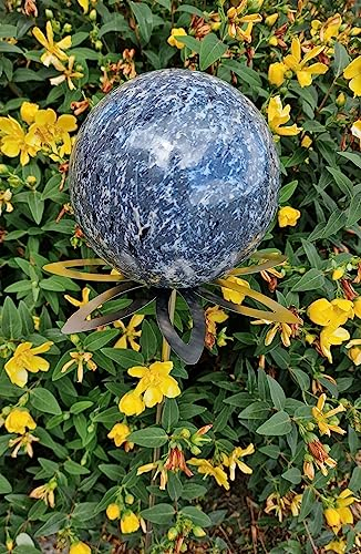 Jürgen Bocker Garten-Ambiente Blütenzauber Paris Rosenkugel 15 cm Edelstahl Gartenstecker Deko mit Stab 80 cm (anthrazit)