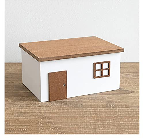 MBROS Niedliche Kabelbox aus Holz zum Kabelmanagement, Steckdosengehäuse, Kabel-Organizer-Box zum Verstecken von Drähten und Steckdosenleisten, Kabel-Organizer für Zuhause und Büro