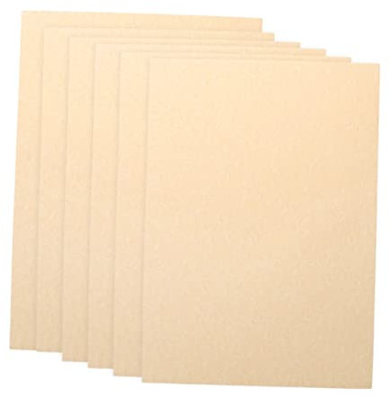 VILLFUL 50stücke Pergamentpapier Retro Stil Leicht Braun Unbeschichtetes Schreibpapier Für Briefpapier Zertifikate Einladungen Und Bastelarbeiten Geeignet Für Drucker Und Stifte