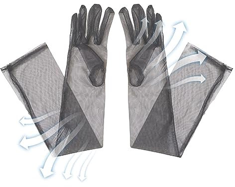 Qihuyi Braut-Tüll-Handschuhe,1 Paar Tüll-Handschuhe für Mädchen, Lange Tüll-Hochzeitshandschuhe für Damen - Lange Tüll-Hochzeits-Brauthandschuhe für Damen, Bühnenshow, Dloves