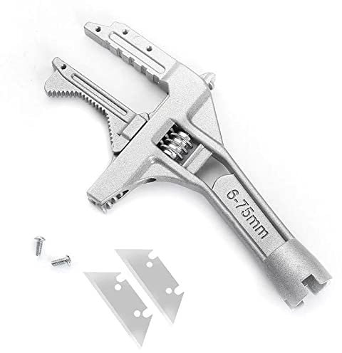 Chiavi, chiave inglese regolabile, chiave inglese regolabile 1 pz. Chiave sanitaria utensile mobile con manico corto, grande apertura, attività multifunzionale, chiave universale, chiave idraulica man
