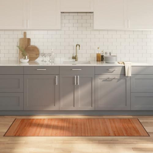 ShGaxin Teppich Rechteckig Braun 70x200 cm Bambus, Wohnzimmer, Schlafzimmer, Büroteppich - 376872