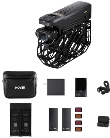 HOVERAir X1 PROMAX 8K Action Flying Camera, Foldable Drone with Camera with 26Mph Follow Speed, 15+ Fully Automatic Flight Modes, Fly Anywhere with OmniTerrain, SmoothCapture 2.0(Cycling Combo)