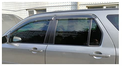 DZSQOMHGD Visor De Ventana Parasol De Ventilación Lluvia Sol Viento Deflectores Toldos Refugios Cubierta 4 Uds para CRV para CR-V 2004 2005 2006 Deflectores Ventana Lateral