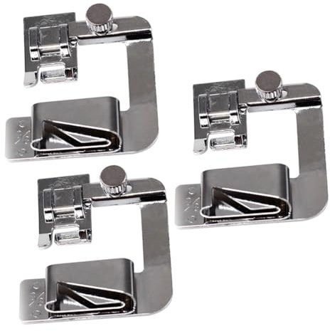 Tofficu 3stücke Sewing Machine Presser Foot Rolled Foot Für Niedrigschaft-nähmaschinen Für Saumarbeiten Mit Leichten Stoffen Installieren Langlebiges Metallmaterial