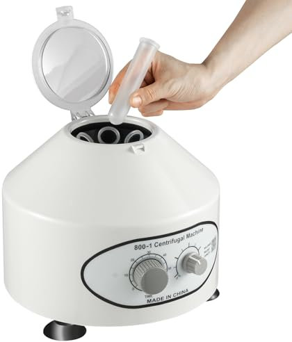 Centrifugeuse de laboratoire, 4000 tr/min, 6 x 20 ml, 1790xg, 60 min, minuteur 4 kg, φ245 x 215, moteur 25 W, convient pour tubes à essai de 20 ml/15 ml/10 ml/5 ml, pour séparer les échantillons,