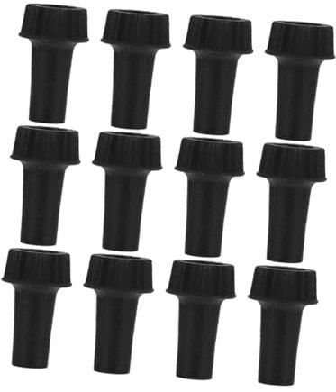 ARTIBETTER 12pcs Switch Lamp Holder LED Dimmer Light Switch Light Bulb Adapter Socket Lamp Knob Replacement Screw Light Socket Switching Light On/Off Knobs Replacement Pendant Black Plastic