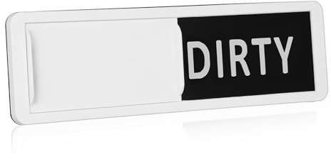 Vaguelly Spülmaschinenmagnet mit Sauber Schmutzig-schild Magnetisches Geschirrspüler-anzeigeschild Acryl-geschirrspüler-schild Kompatibles Schiebemagnet für Küche