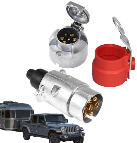 Trailer Conversion Bracket Connector Set Electrical Wiring Connector Set Vehicle Side Replacement Socket for Trailer Hitch Camping