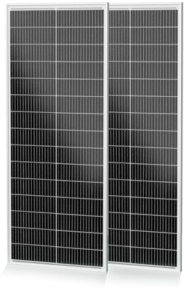 ECO-WORTHY Placa solar 200W 12V de tipoN 25% conversión para autocaravanas | 2*100W 12V Placa solar de tipoN para jardines, tejados, balcones, barcos y sistemas autónomos.