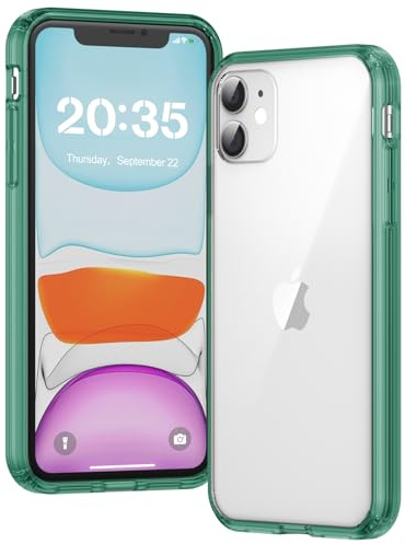 Voyahülle Hülle für iPhone 11 Hülle, Anti-Vergilbung Transparent Handyhülle Stoßfest Schutzhülle, Premium Kratzfeste Case für iPhone 11 - Grün