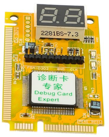 GARIOUANS Universelle Motherboard Testkarte aus Elektronischen Bauteilen zur Fehlererkennung Stabiles Motherboard Tester Werkzeug für PC Zubehör und Professionelle Techniker