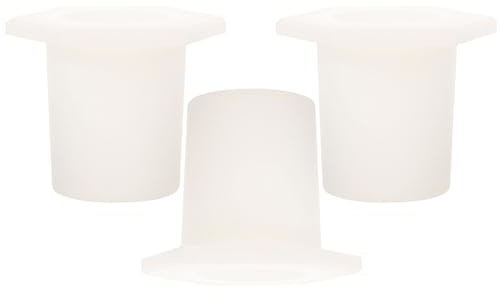 OFFSCH Bouchons pour Trou de Parasol de Terrasse en Silicone Souple Blanc Lot de 3 Pièces Cache-Trou pour Pied de Parasol Extérieur Protection Étanche et Silencieuse pour Table Jardin