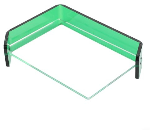 Moderner Tisch-Acrylrahmen, doppelseitig, schwebendes Design für Foto-Display in minimalistischen Innenräumen (grün)
