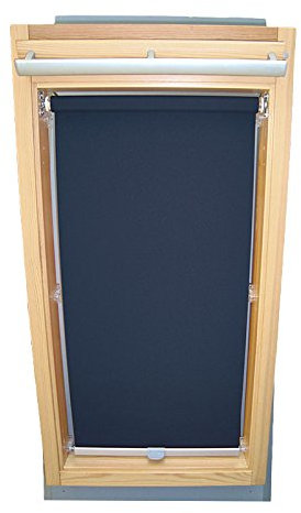 Easy-Shadow Dachfenster Sichtschutzrollo Basis Rollo für Typ Roto WDF 735 H 735 K 73_ Größe 7/14 - in der Farbe dunkelblau