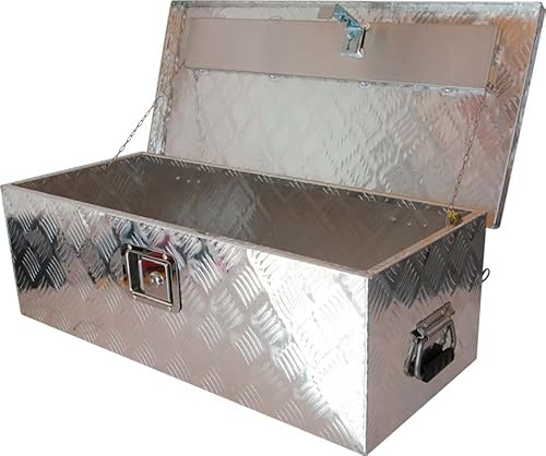 mb-m Werkzeugkasten aus Aluminium 76x33x24cm Staubox Alubox abschließbar PKW Anhänger
