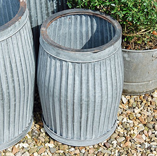 Bowley & Jackson Small vintage style galvanised dolly planter