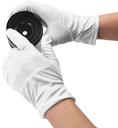 Matin Microfiber Gloves Dust Fingerprint Proof (White) for Lens Optics Jewelry
