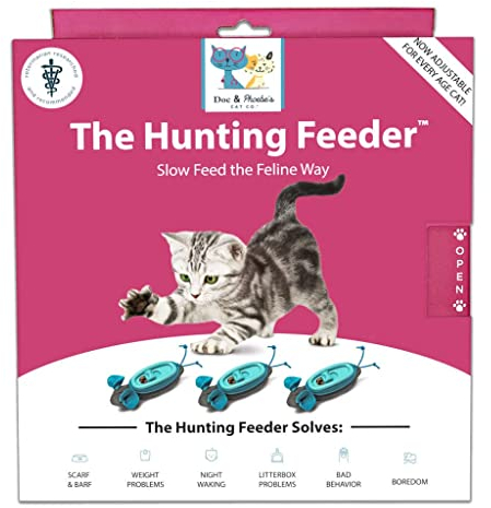 Doc & Phoebe Interaktiver Futterspender für Katzen, für den Innenbereich, Einheitsgröße