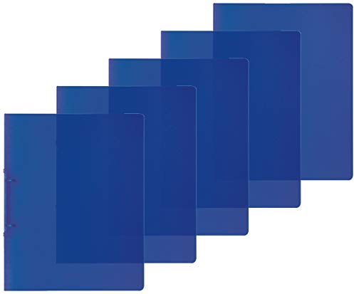Brunnen Ringordner A4 2 Ringe 16mm extrastark farbig Sortiert (Blau, 5er Pack)