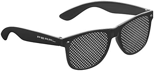 PEARL Rasterbrille: Lochbrille zur Augen-Gymnastik und -Entspannung, schwarz (Lochrasterbrille, Brille mit Löcher, Lesebrille)