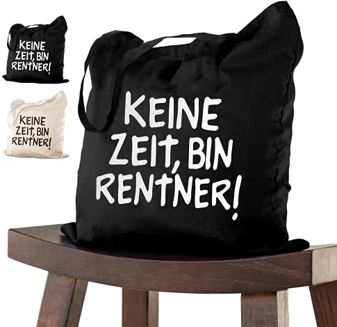 Abschiedsgeschenk RENTNER Tasche 38x42 zur Pensionierung als Dankeschön | Bei Verabschiedung, Kollegen Kollegin zum Ruhestand bei Renteneintritt oder Pensionierung- Abschiedsfeier Geburtstag