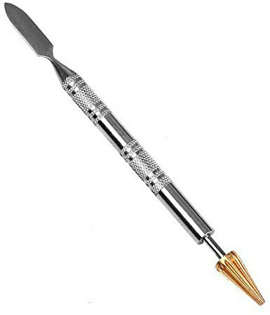 POWERTOOL Leather Edge Dye Pen Two Heads Belt Edge Oil Paint Roller Applicator Painting Accessories Tool for Leather Craft Tool (Cone Head)
