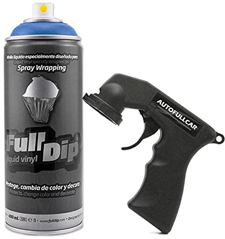 Full Dip Spray Vinilo Líquido 400 ml con Adaptador (Azul Metalizado)